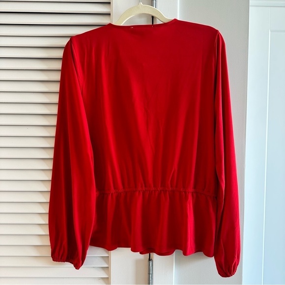 NWT Michael Kors Red Studded Blouse - Picture 4 of 8